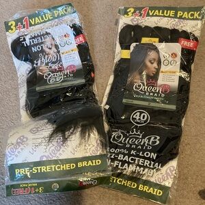 Queen B Pre-Stretched Braid Hair Pack